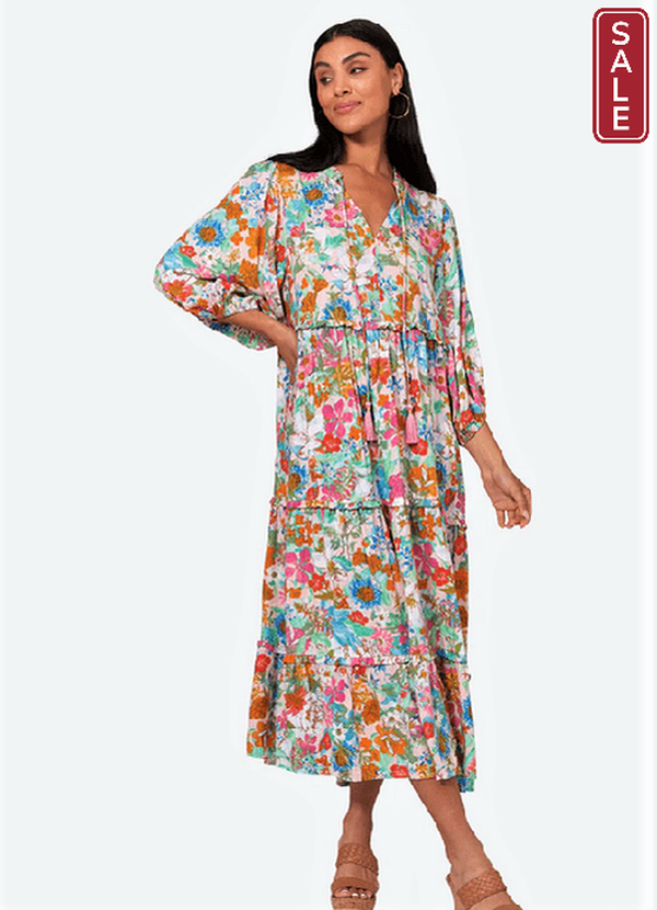 Esprit Tiered Dress-P.Flourish