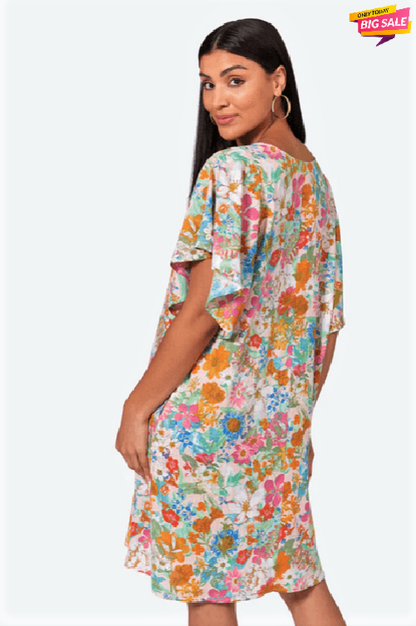 Verve Dress-Pink Flourish