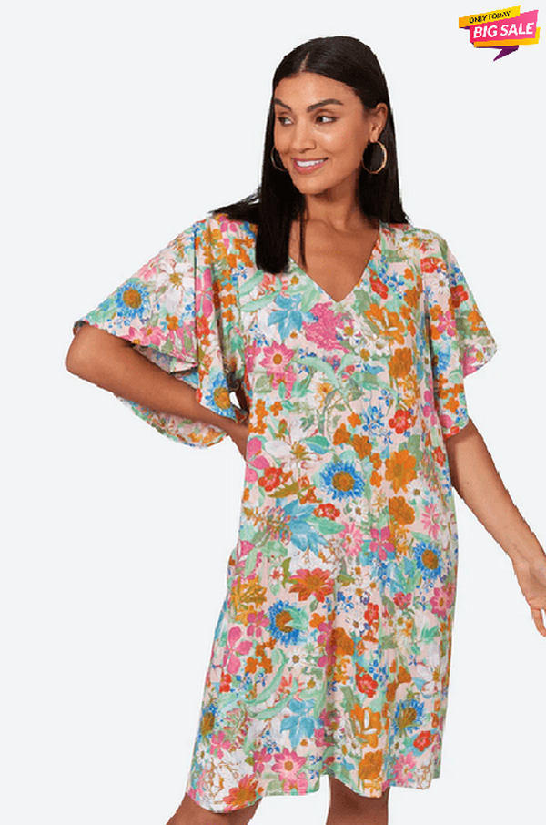 Verve Dress-Pink Flourish