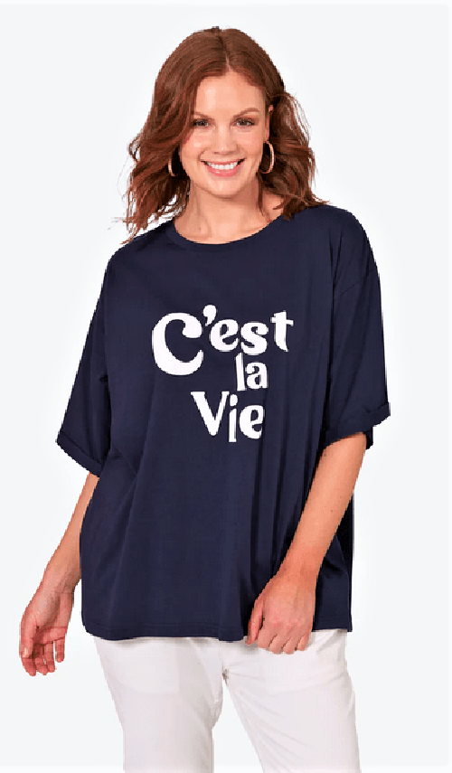 Eb&Ive tshirt one size / Sapphire C`est la vie Tshirt