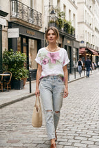 Ginevra Floral Linen Top