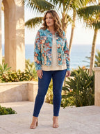 Gordes Fringe Jacket Blue