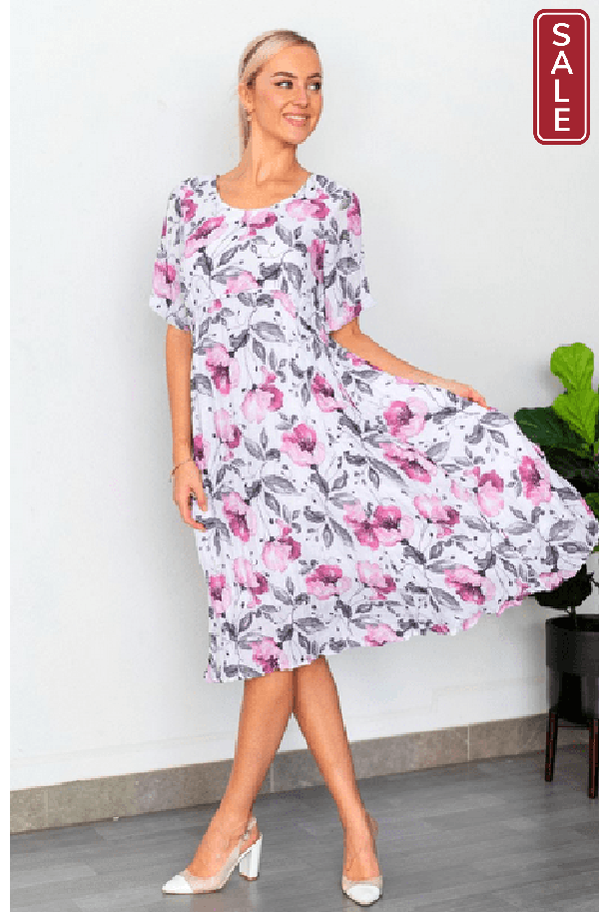 Panel Dress -Magnolia