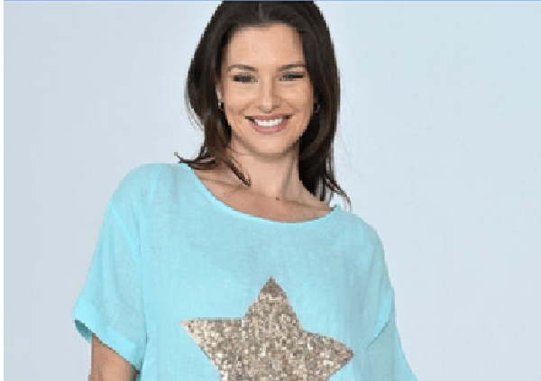 Kalyani Sequin star top