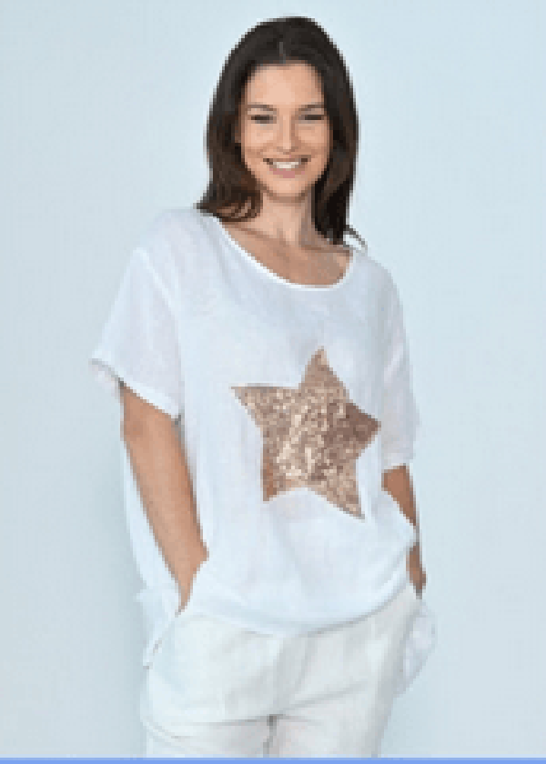 Kalyani Sequin star top