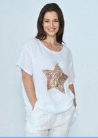 Kalyani Sequin star top