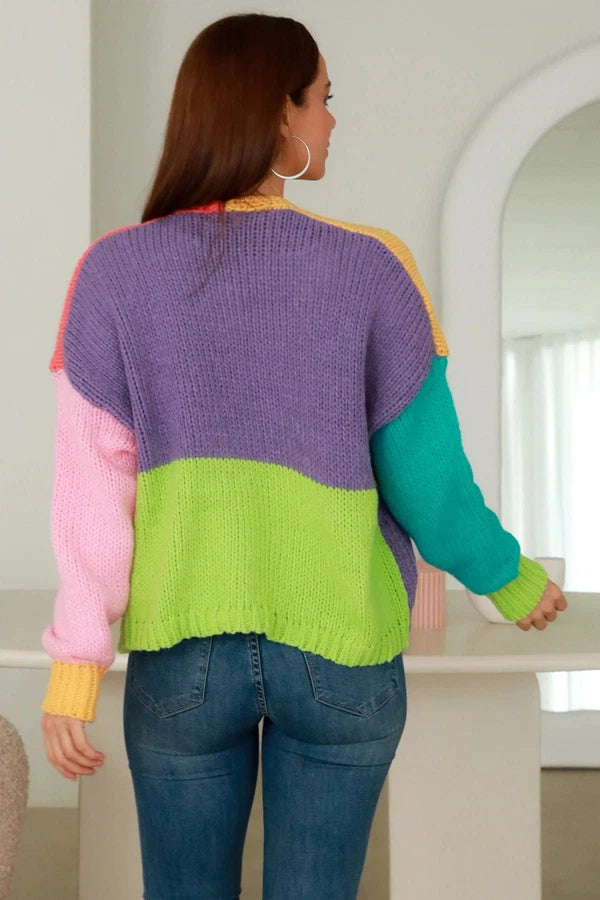 Isabella boho knitwear Narcisa Multi knit