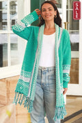 Isabella boho longline cardigan S/M Sophia Longline Tassel Cardigan