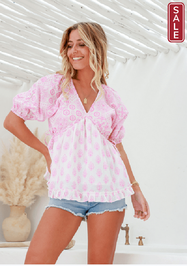 JG Yuki Top -pink