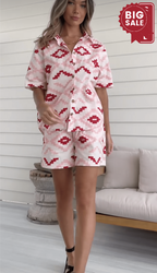Aztec Shirt/short Set