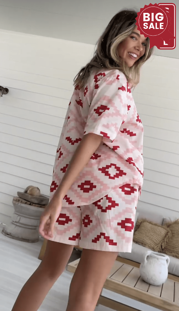 Aztec Shirt/short Set