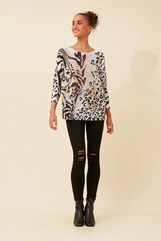 WT Leopard &Tiger Knit