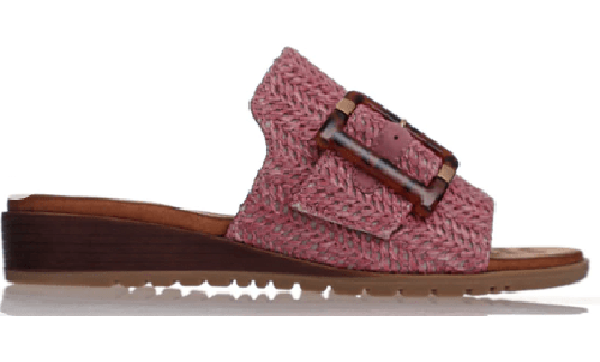 Laguna Quays Slides Pink / 36 Mivari Raffia Slide