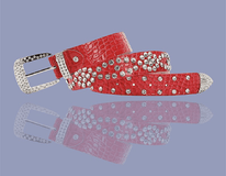 Lav-ish belt Crystal Leather belt