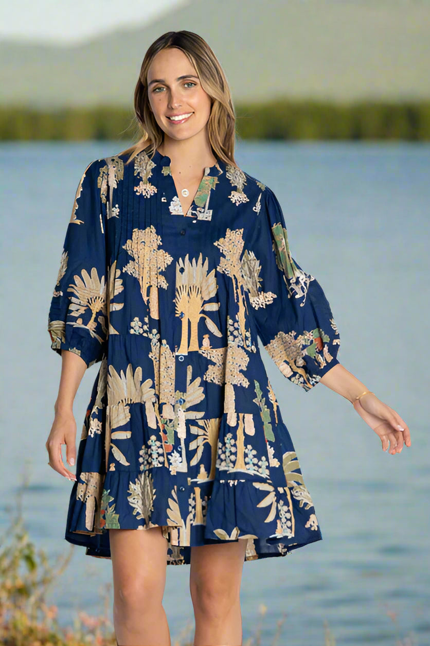 Lulalife Amrita Dress Navy