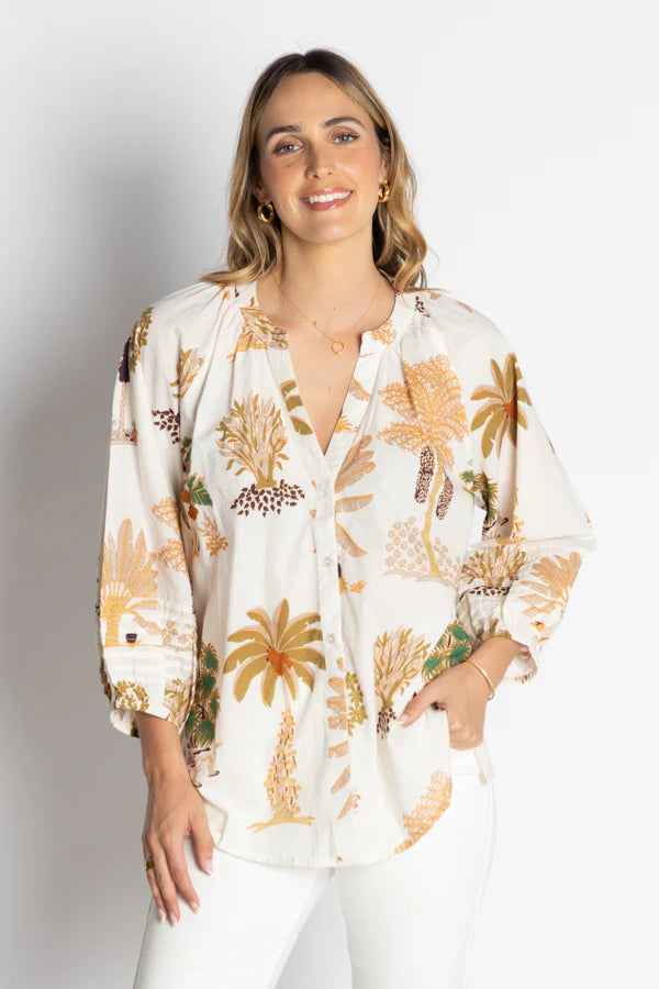 LulaLife Amrita Shirt White