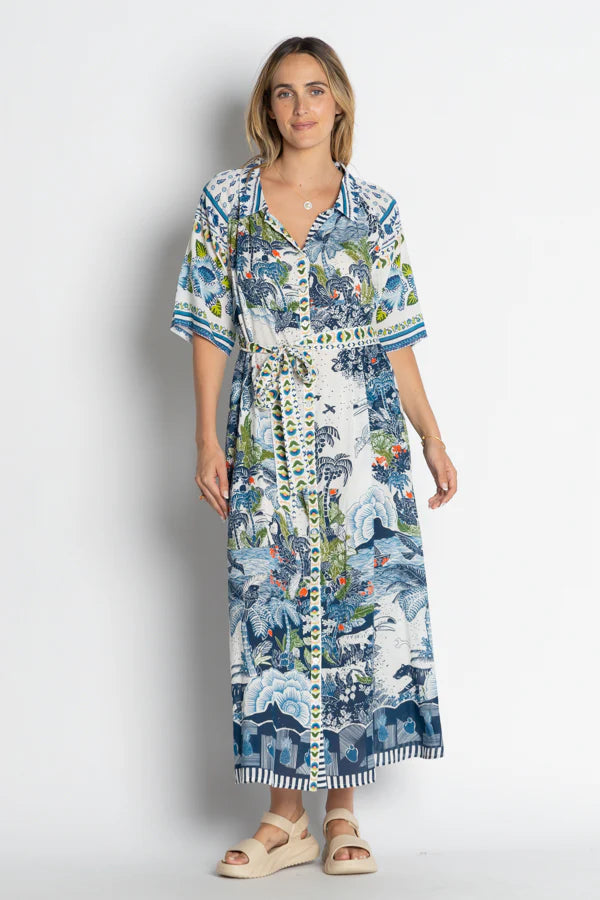 Dita Shirt Dress Ocean