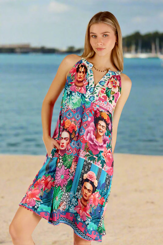 Frida Swing Dress Lagoon