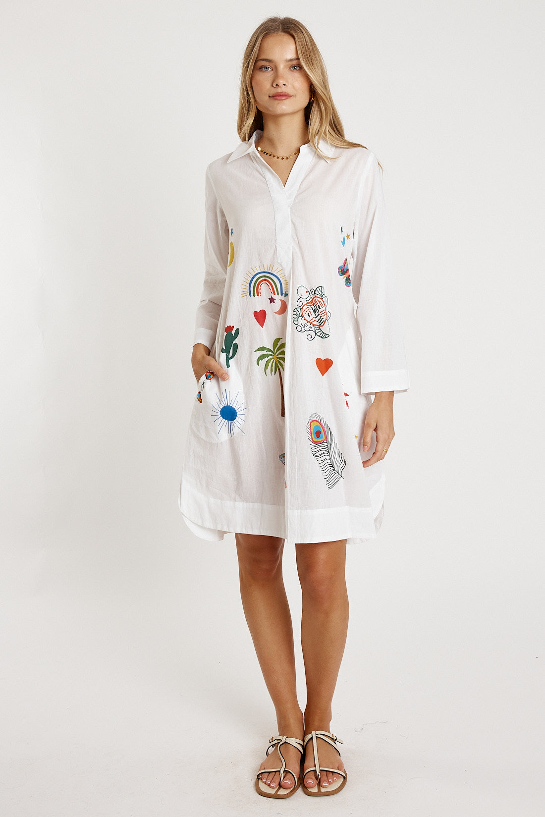 Tillie Sundress White