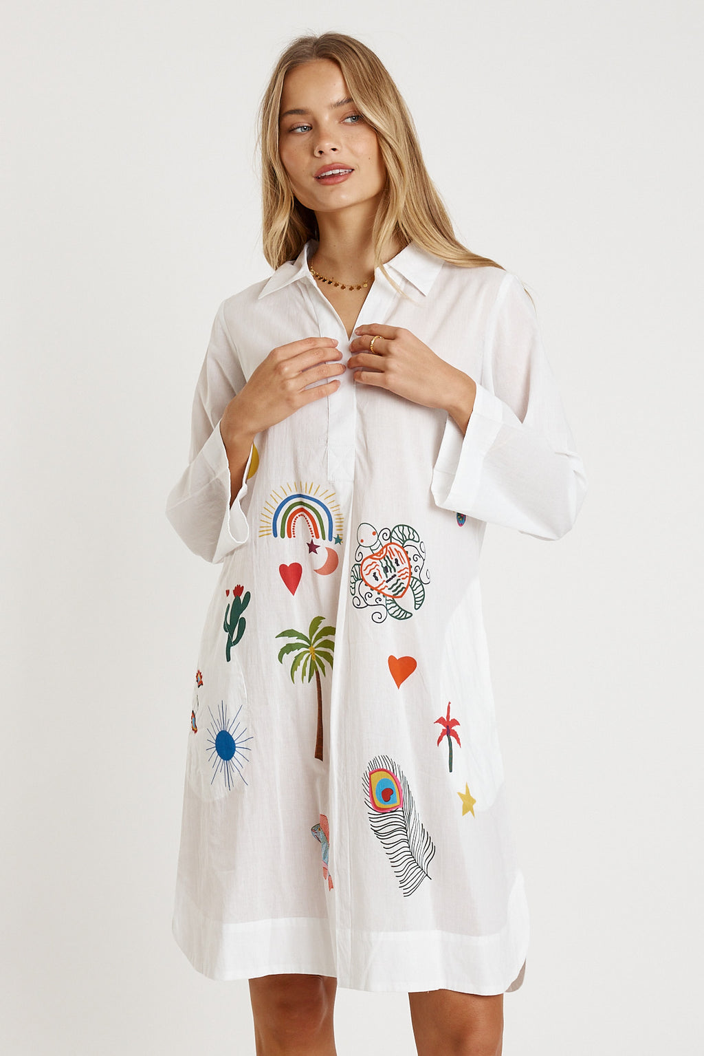 Tillie Sundress White