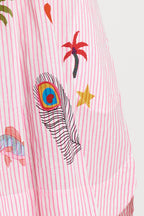 Lulalife Tillie Shirtdress Candy stripe