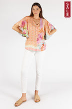 Bahama Flutter top  Coral