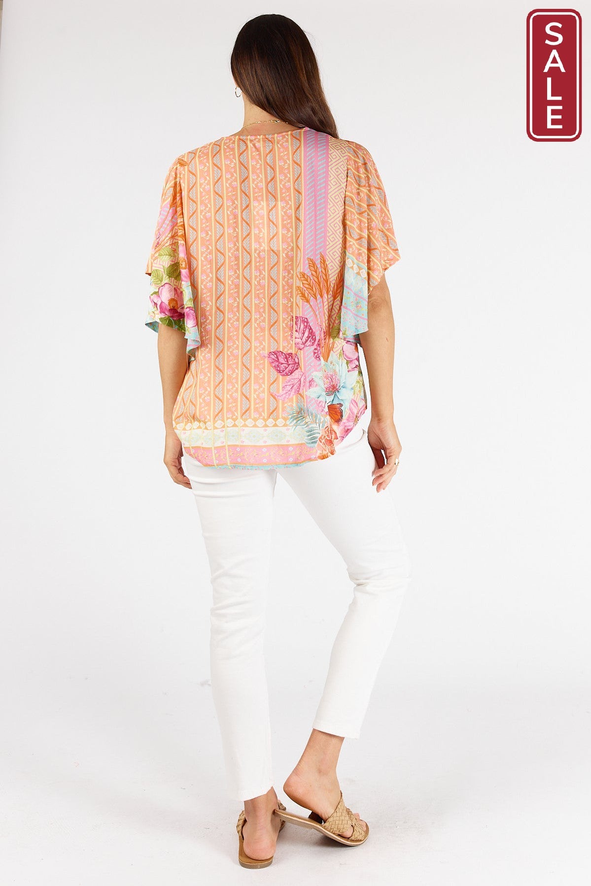 Bahama Flutter top  Coral