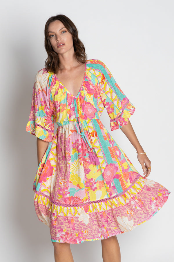 Wazuka Tie Dress Musk