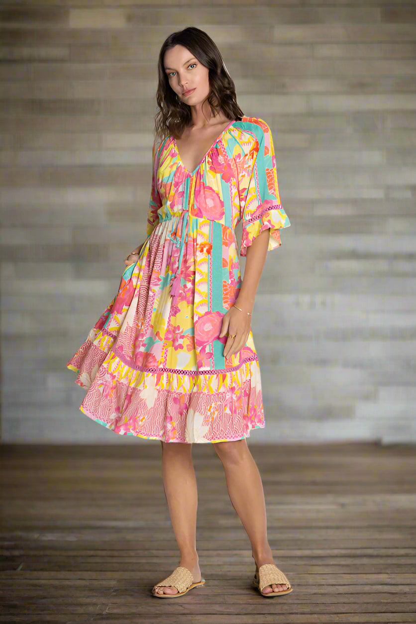 Wazuka Tie Dress Musk