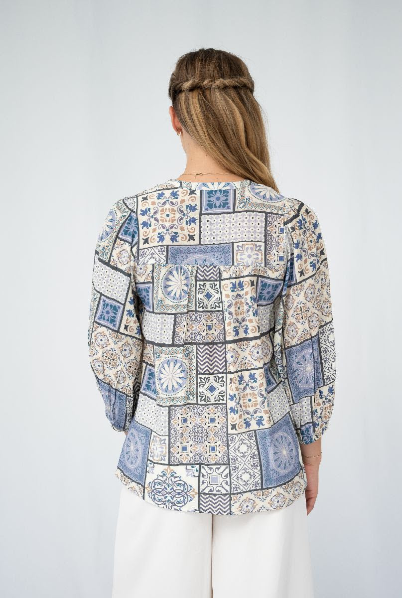 SIS Mosaic Tile Blouse so in stlye