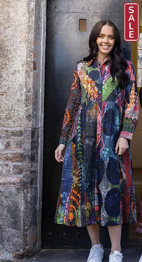 Digital Collar Dress Mosaic