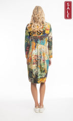 Figaro panel bubble dress