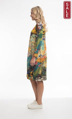 Figaro panel bubble dress