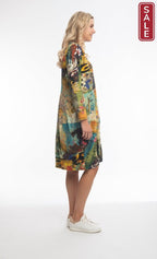 Figaro panel bubble dress