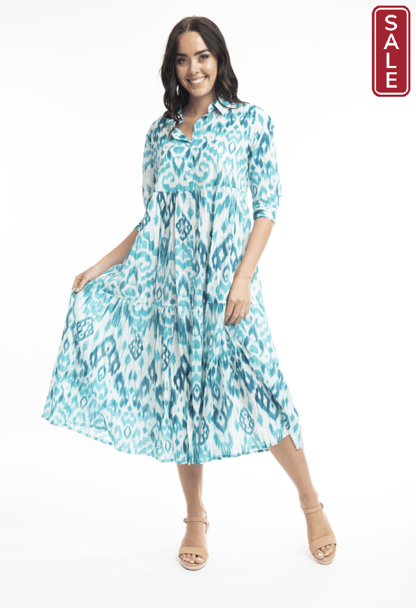 Orientque Dress 10 Izmir Layers Dress-Turq