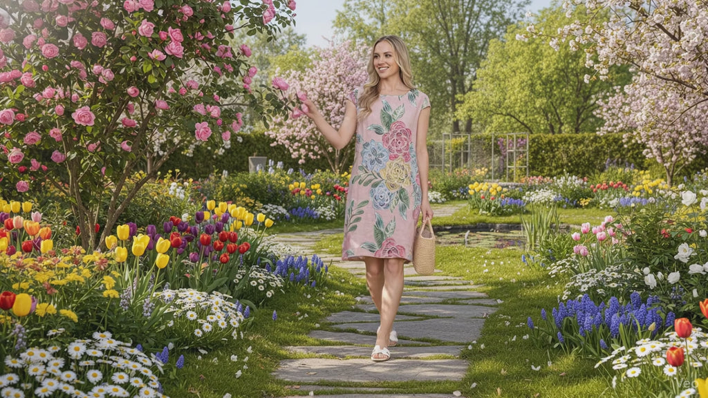 AE  Panel floral Dress pink