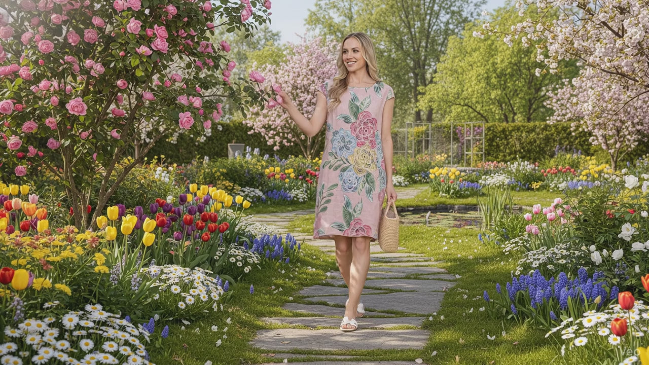 AE  Panel floral Dress pink