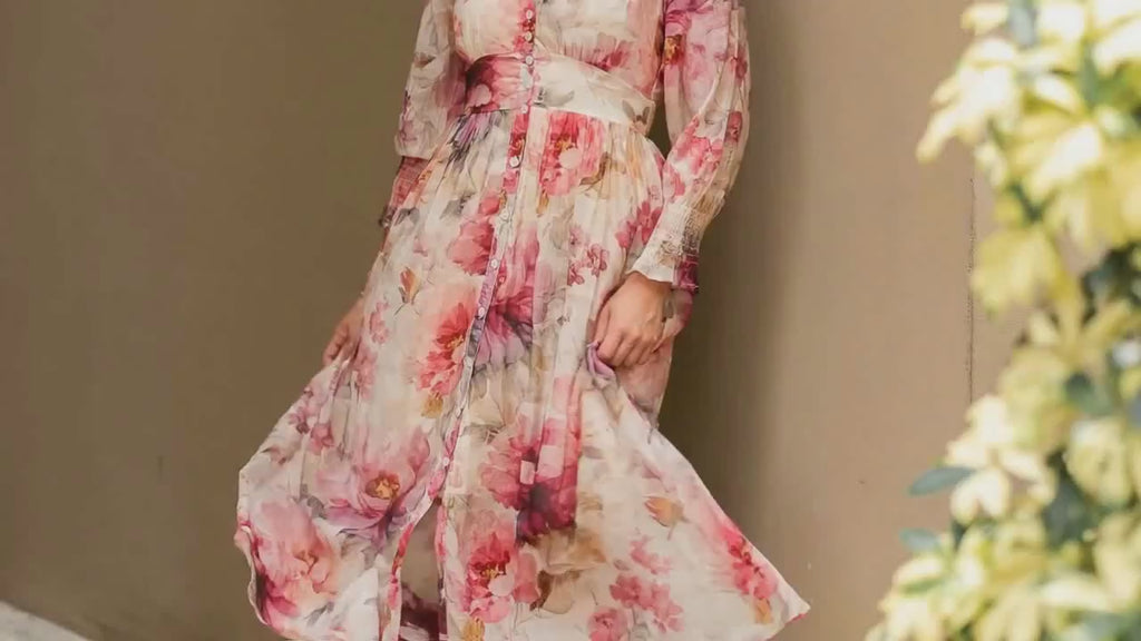 Vintage Peony Dress