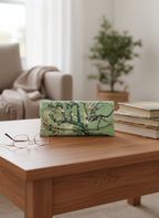 Velour glasses case - Blossoming Almond tree