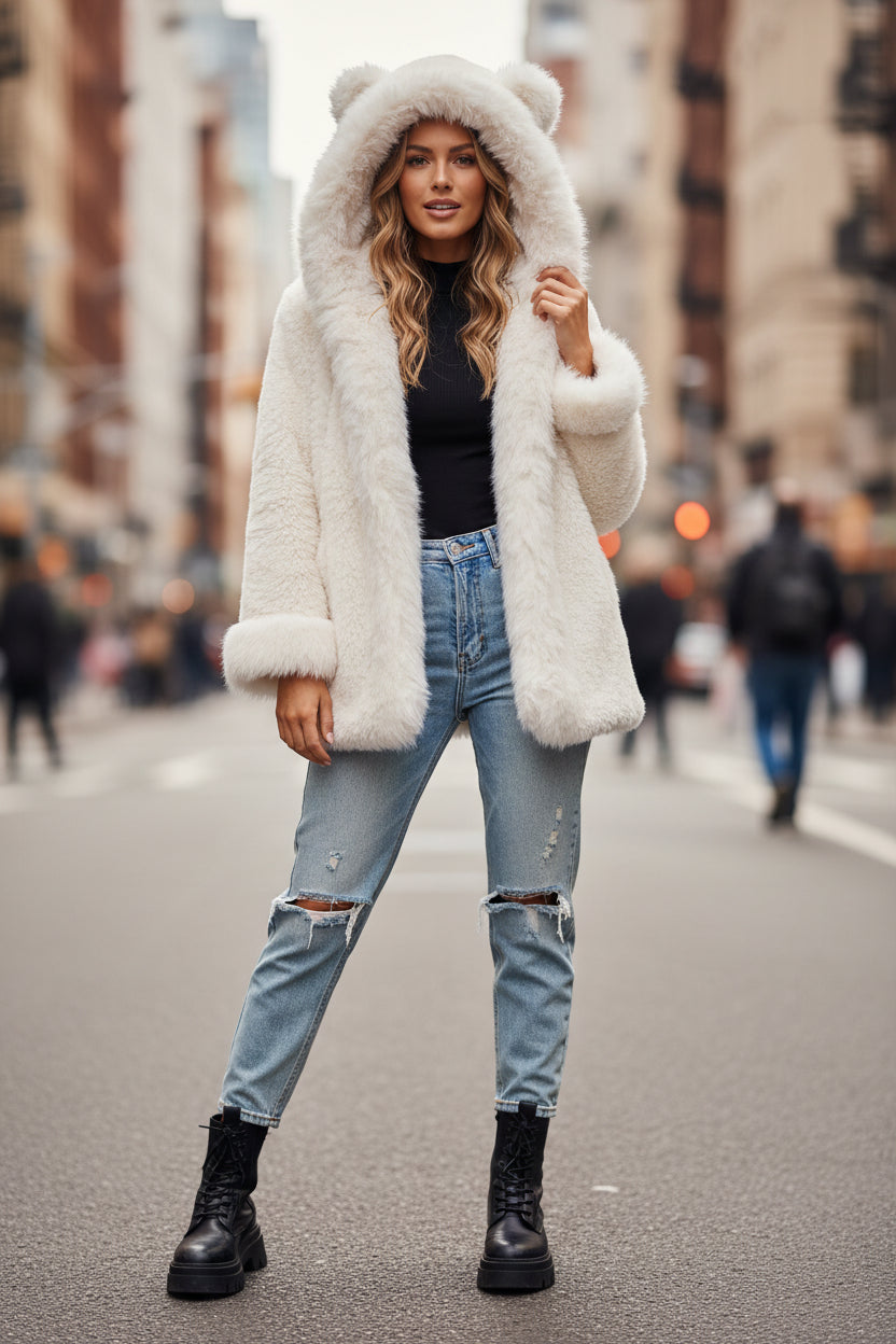 Classic Hooded Coat Cinnamon Creations