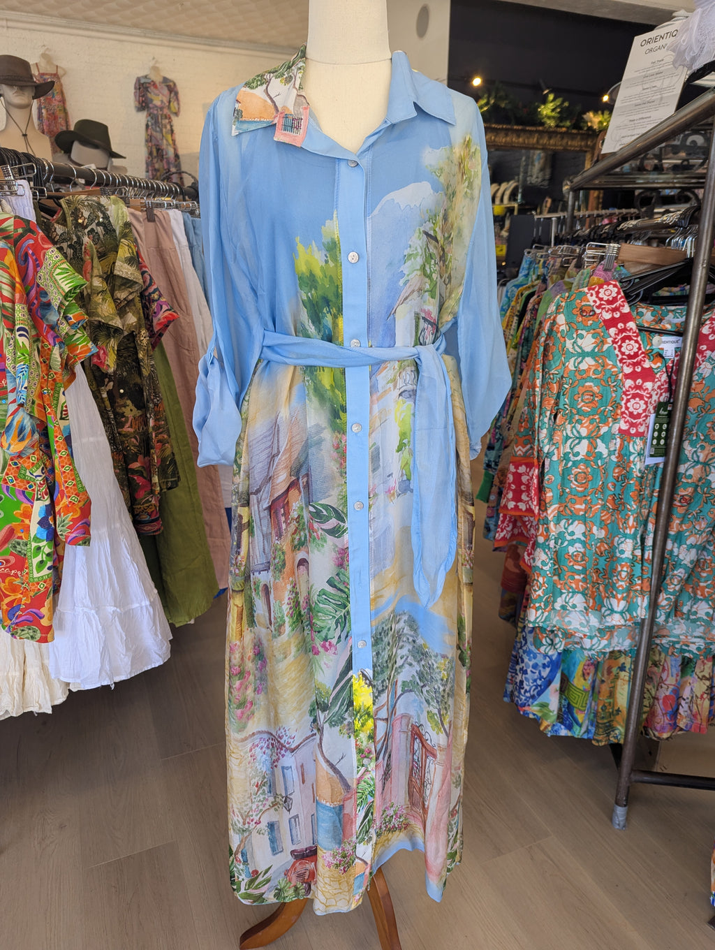 AE Silky Shirt Dress