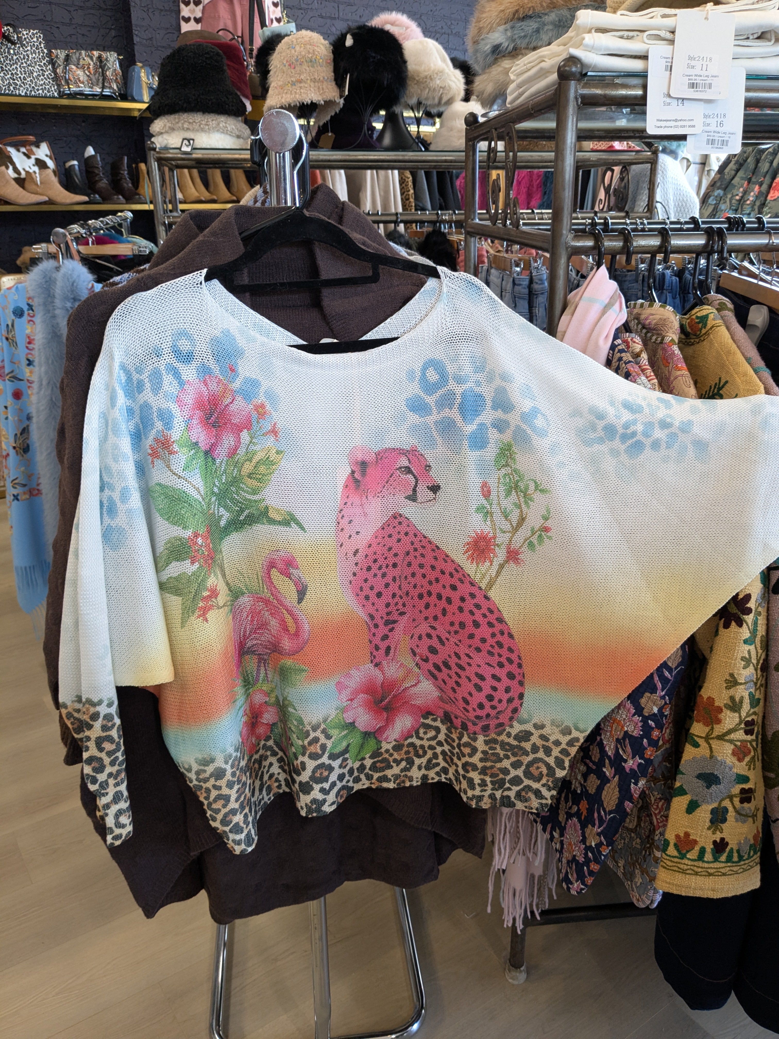 Leopard Knitted Top Rosa JoJo