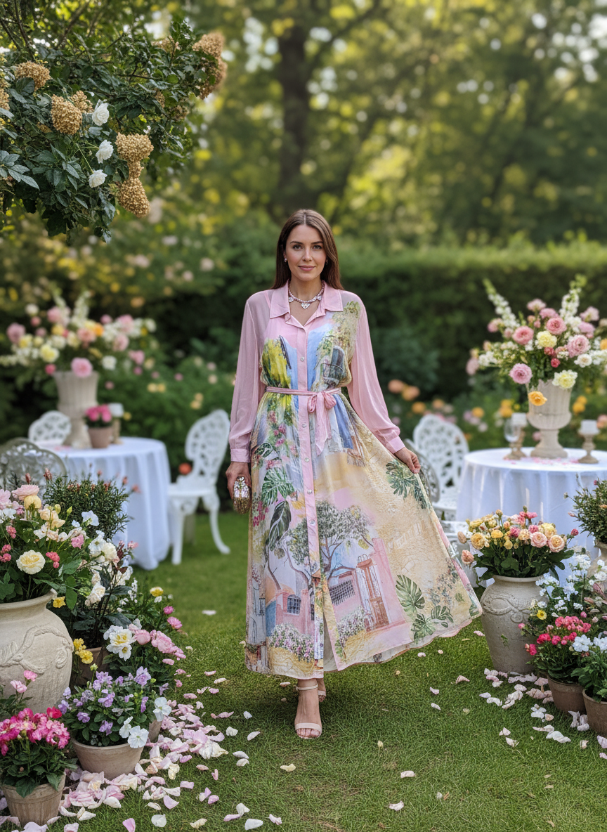 AE Silky Shirt Dress