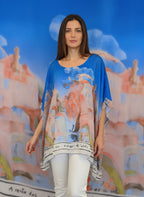 Floral Silk Kaftan Top