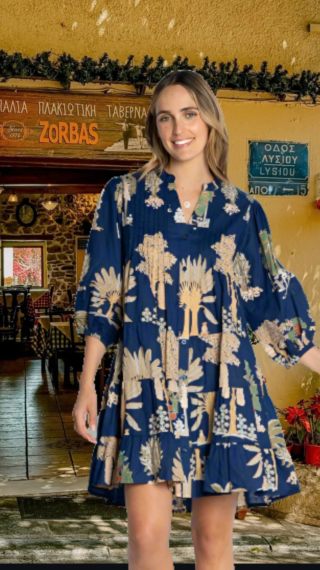 Lulalife Amrita Dress Navy