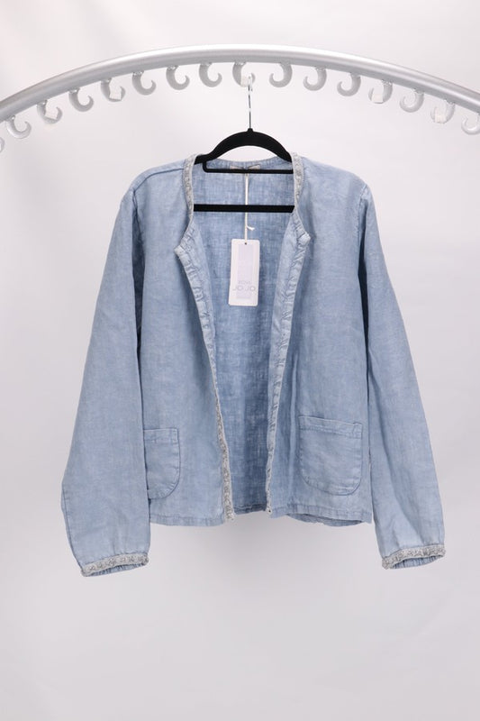 Rosa Jojo Coats/jacket S/M / Sage Evy Linen Jacket