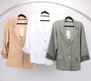 rosa jojo Jackets white / S/M Lilavati Linen Jacket