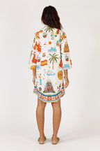 Rubyyaya Espanol Shirtmaker Dress White