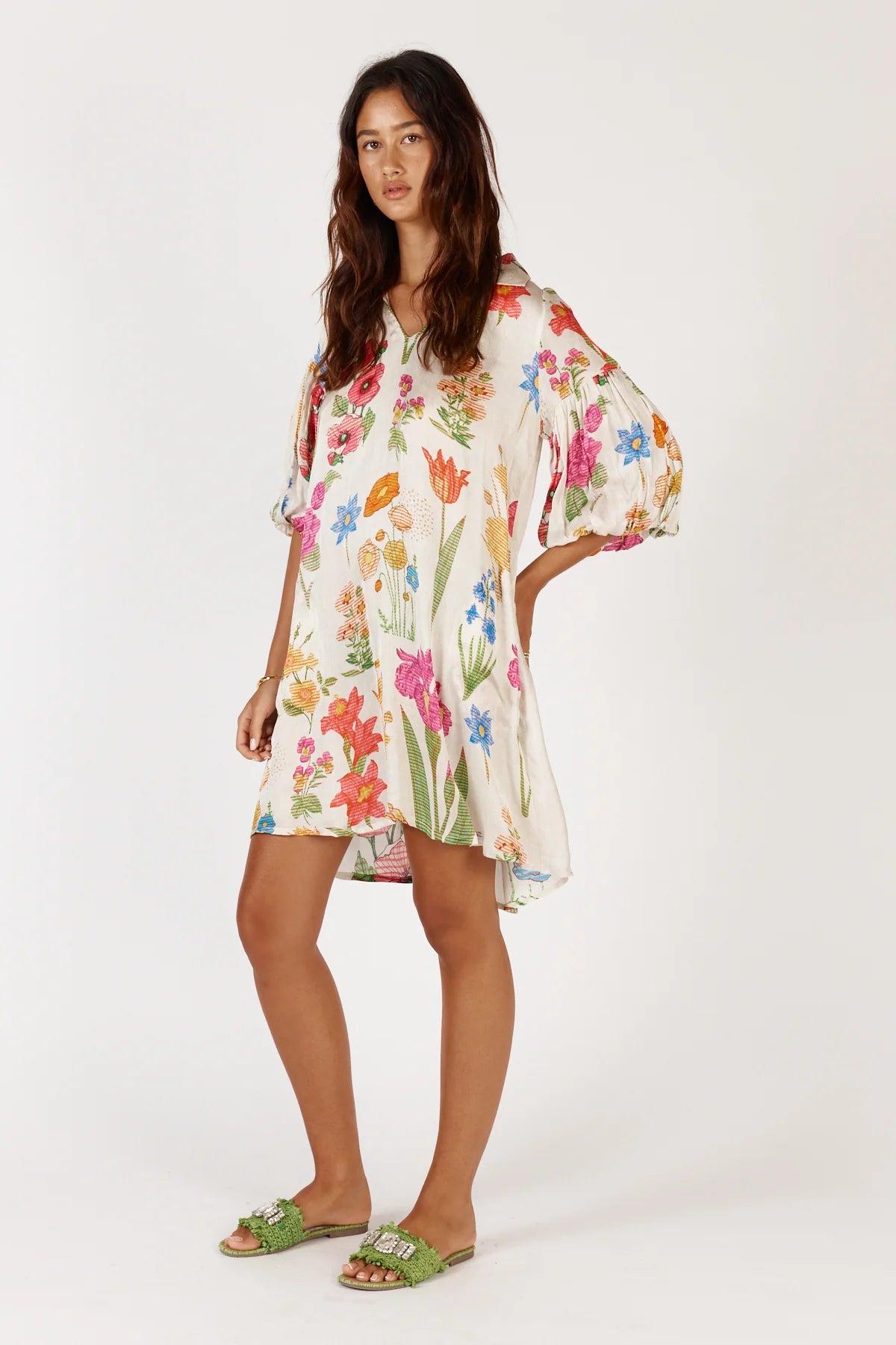 Rubyyaya Tea Dress CREAM