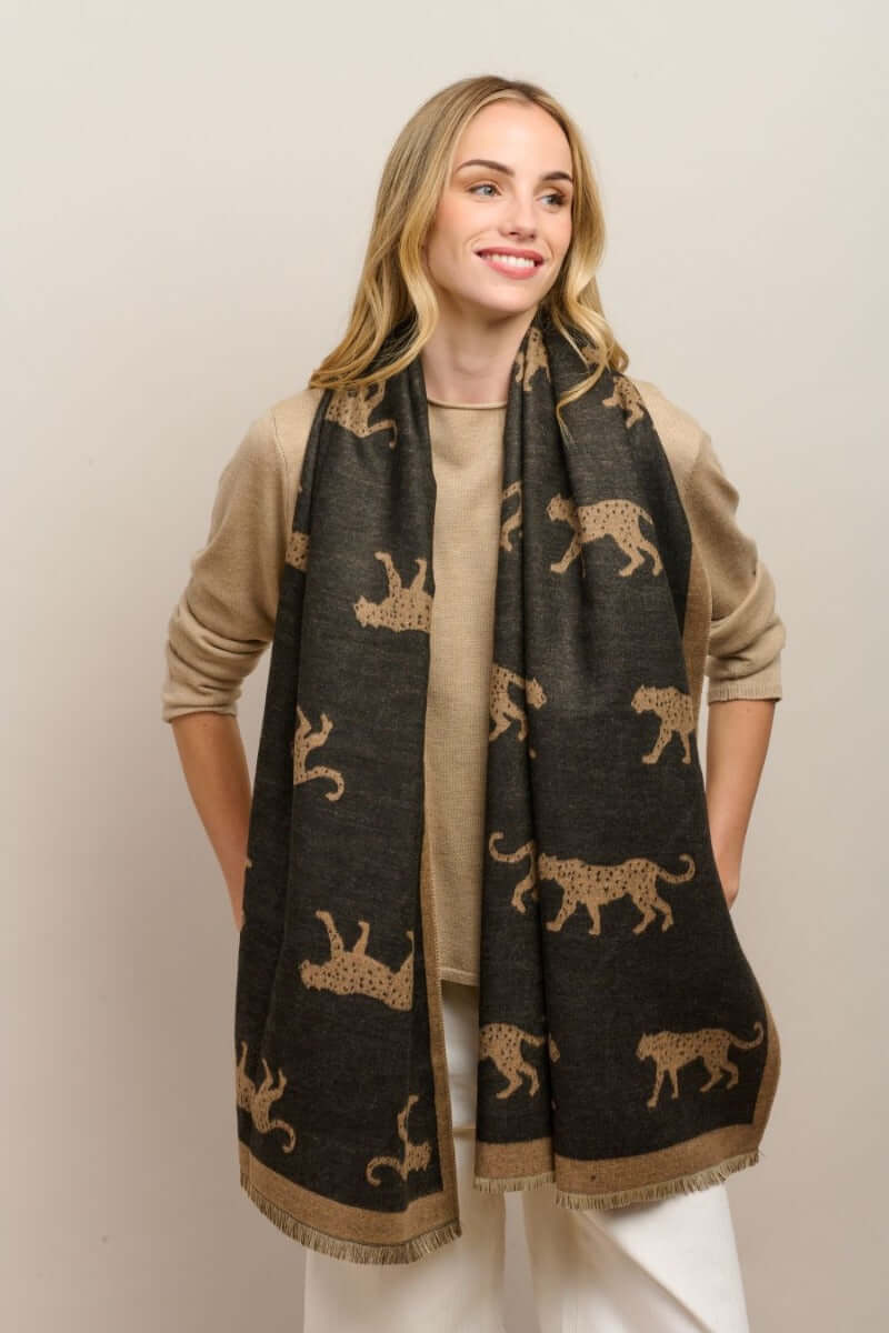 Tiger Tree Black Untamed scarf Tiger Tree